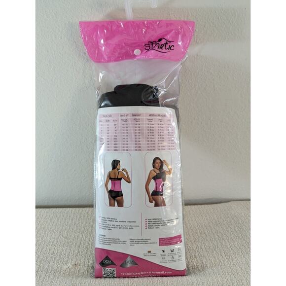 NWT Fajas Sthetic Womens 4XL Waist Trainer Corset Latex Shapewear Black  Spandex - Picture 11 of 15